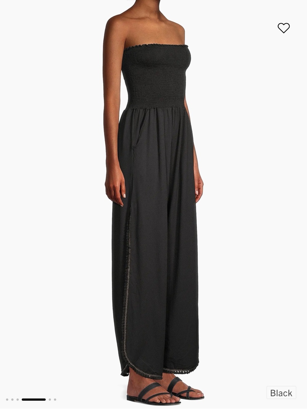 Peixoto Harriet Tassel-Trimmed Smocked Jumpsuit - Picture 2 of 7